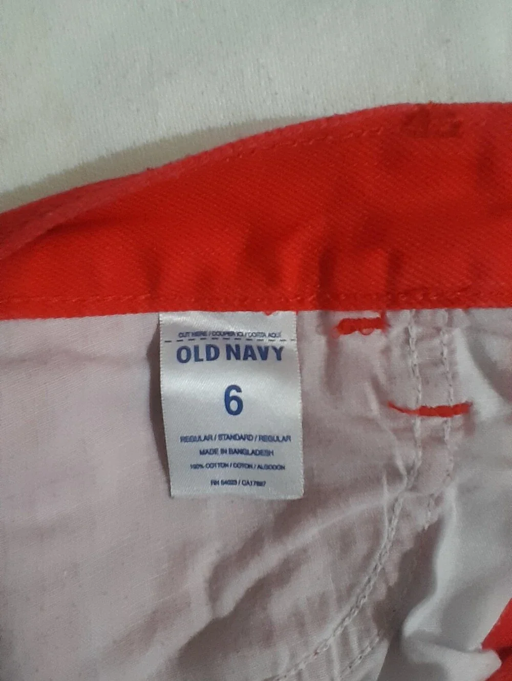 Red Women's Denim Cutoff Shorts